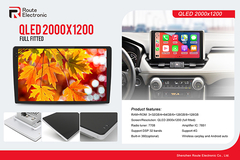 QLED 2Kスクリーンとの人間の特徴をもつ普遍的な車のステレオは4G DSP無線carplay車のマルチメディアplaを支える