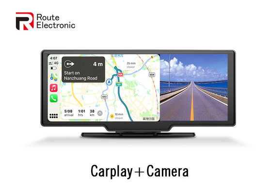 ワイヤレス カープレイ のデュアル カメラ車のダッシュ カム DVR 10.26 インチ スクリーン