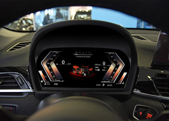 BMW X1 車のデジタル ダッシュ ボード スピード メーター 12.3 インチ IPS 1920×720 プラグ アンド プレイ