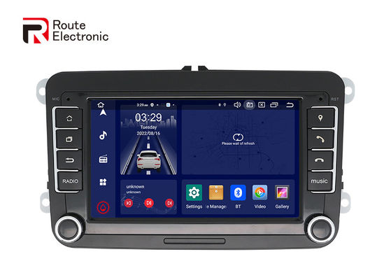 VW ユニバーサル オクタ コア Android カー ステレオ 7 インチ冷却ファン物理ボタン付き