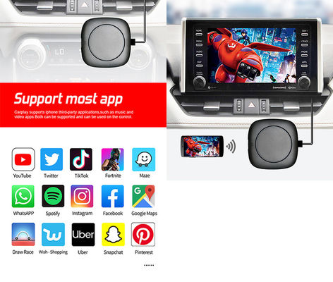 5V 電源入力 ミニ USB 無線カープレイ アダプタ Android Auto と Apple Carplay