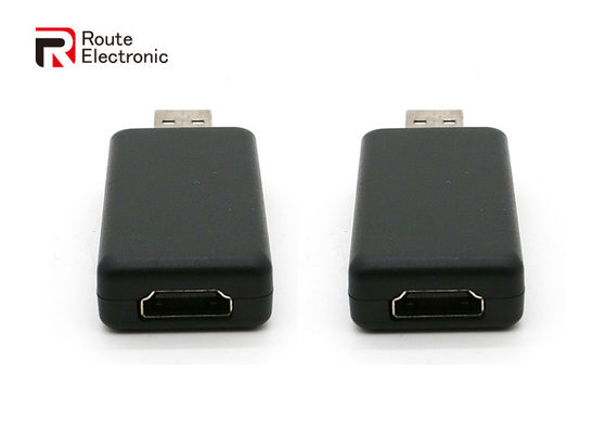 黒い自動車電子付属品、HDMI ビデオ出力アダプターのプラグ アンド プレイ