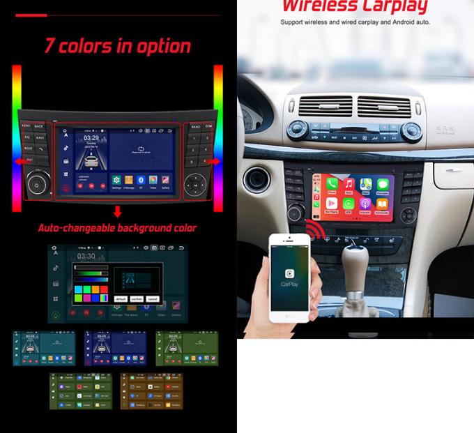 4G DSP RGB OEM Car Radio , Deckless Car Audio For Mercedes Benz W211​